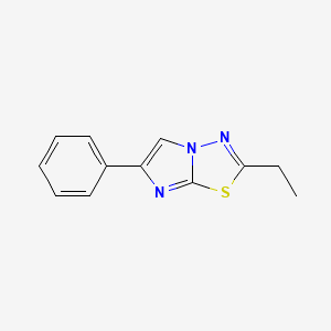 molecular formula C12H11N3S B6141253 2-ethyl-6-phenylimidazo[2,1-b][1,3,4]thiadiazole 