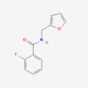 molecular formula C12H10FNO2 B6141307 2-fluoro-N-(2-furylmethyl)benzamide 