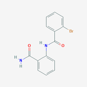 molecular formula C14H11BrN2O2 B6141311 N-[2-(aminocarbonyl)phenyl]-2-bromobenzamide 