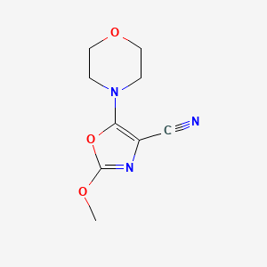 2-methoxy-5-(4-morpholinyl)-1,3-oxazole-4-carbonitrile