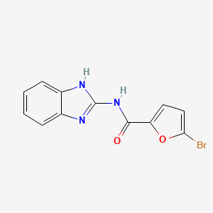 molecular formula C12H8BrN3O2 B6141330 N-1H-benzimidazol-2-yl-5-bromo-2-furamide 
