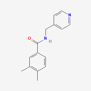 molecular formula C15H16N2O B6141345 3,4-dimethyl-N-(4-pyridinylmethyl)benzamide 