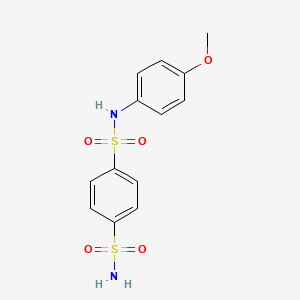 molecular formula C13H14N2O5S2 B6141358 N-(4-methoxyphenyl)-1,4-benzenedisulfonamide 