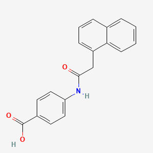 molecular formula C19H15NO3 B6141367 4-[(1-naphthylacetyl)amino]benzoic acid 