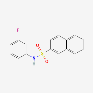 molecular formula C16H12FNO2S B6141378 N-(3-fluorophenyl)-2-naphthalenesulfonamide 