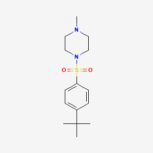 molecular formula C15H24N2O2S B6141393 1-[(4-tert-butylphenyl)sulfonyl]-4-methylpiperazine 