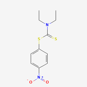 molecular formula C11H14N2O2S2 B6141397 4-nitrophenyl diethyldithiocarbamate 