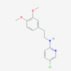 molecular formula C15H17ClN2O2 B6141408 5-chloro-N-[2-(3,4-dimethoxyphenyl)ethyl]-2-pyridinamine 