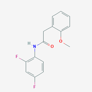 molecular formula C15H13F2NO2 B6141452 N-(2,4-difluorophenyl)-2-(2-methoxyphenyl)acetamide 