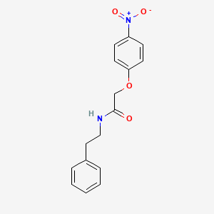 molecular formula C16H16N2O4 B6141461 2-(4-nitrophenoxy)-N-(2-phenylethyl)acetamide 