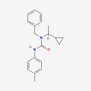 molecular formula C20H24N2O B6141507 N-benzyl-N-(1-cyclopropylethyl)-N'-(4-methylphenyl)urea CAS No. 5141-67-3
