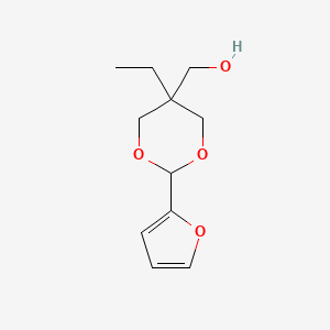 molecular formula C11H16O4 B6141523 [5-ethyl-2-(2-furyl)-1,3-dioxan-5-yl]methanol 