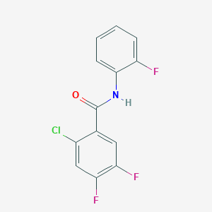 2-chloro-4,5-difluoro-N-(2-fluorophenyl)benzamide