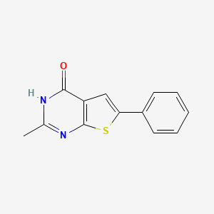 molecular formula C13H10N2OS B6141545 2-methyl-6-phenylthieno[2,3-d]pyrimidin-4(3H)-one 