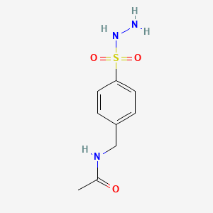 molecular formula C9H13N3O3S B6141571 N-[4-(hydrazinosulfonyl)benzyl]acetamide CAS No. 74738-71-9