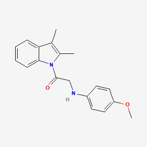 N-[2-(2,3-dimethyl-1H-indol-1-yl)-2-oxoethyl]-4-methoxyaniline