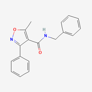 N-benzyl-5-methyl-3-phenyl-4-isoxazolecarboxamide
