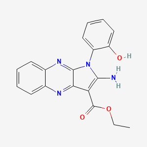 ethyl 2-amino-1-(2-hydroxyphenyl)-1H-pyrrolo[2,3-b]quinoxaline-3-carboxylate