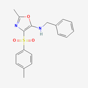 N-benzyl-2-methyl-4-[(4-methylphenyl)sulfonyl]-1,3-oxazol-5-amine