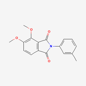molecular formula C17H15NO4 B6141613 4,5-dimethoxy-2-(3-methylphenyl)-1H-isoindole-1,3(2H)-dione 
