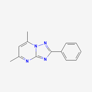 molecular formula C13H12N4 B6141661 5,7-dimethyl-2-phenyl[1,2,4]triazolo[1,5-a]pyrimidine CAS No. 107518-46-7