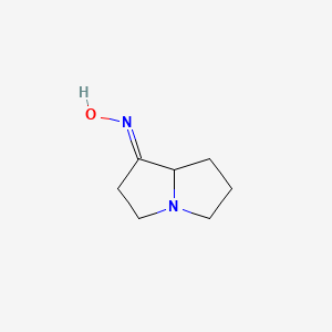 molecular formula C7H12N2O B6141697 N-(hexahydro-1H-pyrrolizin-1-ylidene)hydroxylamine CAS No. 15912-22-8