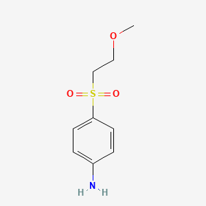 molecular formula C9H13NO3S B6141698 4-(2-methoxyethanesulfonyl)aniline CAS No. 90643-77-9