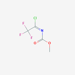 molecular formula C4H3ClF3NO2 B6141699 methyl N-(1-chloro-2,2,2-trifluoroethylidene)carbamate CAS No. 126855-73-0