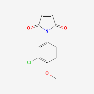 molecular formula C11H8ClNO3 B6141754 1-(3-chloro-4-methoxyphenyl)-2,5-dihydro-1H-pyrrole-2,5-dione CAS No. 70850-16-7