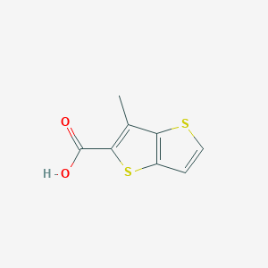 molecular formula C8H6O2S2 B6141768 3-methylthieno[3,2-b]thiophene-2-carboxylic acid CAS No. 1901-41-3