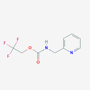 molecular formula C9H9F3N2O2 B6141772 2,2,2-trifluoroethyl N-(pyridin-2-ylmethyl)carbamate CAS No. 877825-74-6
