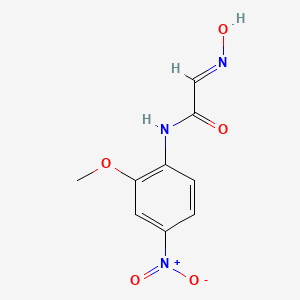 molecular formula C9H9N3O5 B6141791 2-(N-hydroxyimino)-N-(2-methoxy-4-nitrophenyl)acetamide CAS No. 67303-27-9
