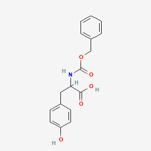 molecular formula C17H17NO5 B6141799 2-{[(苄氧羰基)氨基]-3-(4-羟基苯基)丙酸 CAS No. 5618-98-4