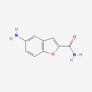 molecular formula C9H8N2O2 B6141809 5-amino-1-benzofuran-2-carboxamide CAS No. 1026097-14-2