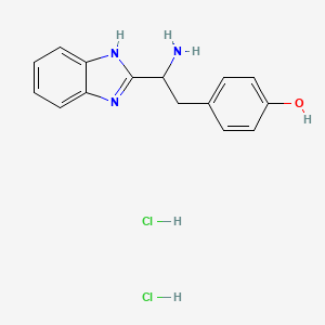 4-[2-amino-2-(1H-1,3-benzodiazol-2-yl)ethyl]phenol dihydrochloride
