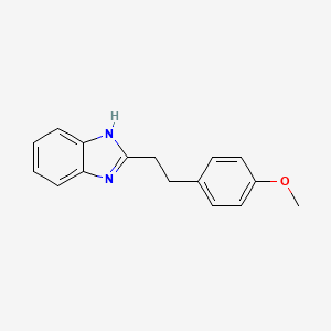 molecular formula C16H16N2O B6141843 2-[2-(4-methoxyphenyl)ethyl]-1H-1,3-benzodiazole CAS No. 15452-32-1