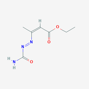 molecular formula C7H11N3O3 B6141913 ethyl 3-[(carbamoylimino)amino]but-2-enoate CAS No. 146000-77-3