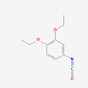 molecular formula C11H13NO3 B6141915 1,2-diethoxy-4-isocyanatobenzene CAS No. 87131-15-5