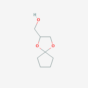 molecular formula C8H14O3 B6141924 1,4-二氧杂螺[4.4]壬烷-2-基甲醇 CAS No. 19837-64-0