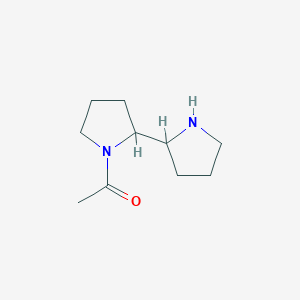 molecular formula C10H18N2O B6141967 1-[2-(pyrrolidin-2-yl)pyrrolidin-1-yl]ethan-1-one CAS No. 1334147-80-6