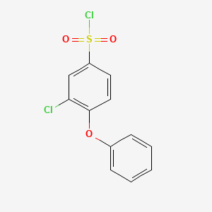 molecular formula C12H8Cl2O3S B6142001 3-chloro-4-phenoxybenzene-1-sulfonyl chloride CAS No. 1306076-87-8