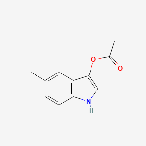 molecular formula C11H11NO2 B6142034 5-甲基-1H-吲哚-3-基乙酸酯 CAS No. 109845-40-1