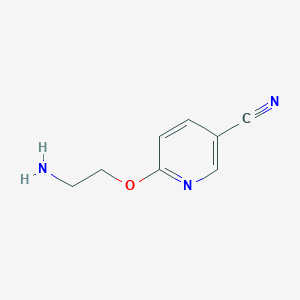 molecular formula C8H9N3O B6142045 6-(2-aminoethoxy)pyridine-3-carbonitrile CAS No. 1247044-67-2