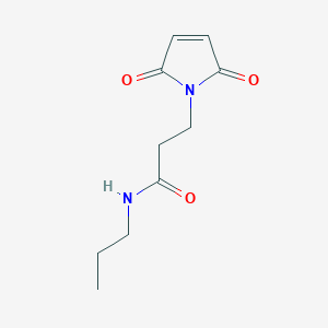 molecular formula C10H14N2O3 B6142054 3-(2,5-dioxo-2,5-dihydro-1H-pyrrol-1-yl)-N-propylpropanamide CAS No. 1247521-37-4