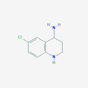 molecular formula C9H11ClN2 B6142070 6-chloro-1,2,3,4-tetrahydroquinolin-4-amine CAS No. 1243481-54-0