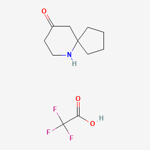 molecular formula C11H16F3NO3 B6142071 6-azaspiro[4.5]decan-9-one, trifluoroacetic acid CAS No. 1334146-61-0