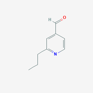 molecular formula C9H11NO B061421 2-Propylisonicotinaldehyde CAS No. 172294-74-5