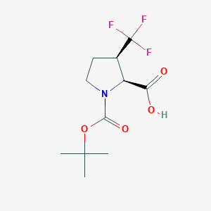 (2S,3R)-1-(tert-Butoxycarbonyl)-3-(trifluoromethyl)pyrrolidine-2-carboxylic acid