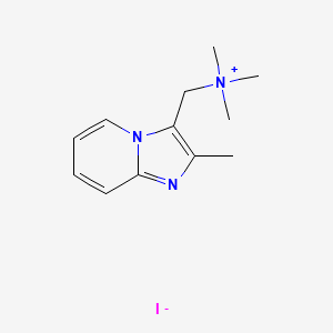 trimethyl({2-methylimidazo[1,2-a]pyridin-3-yl}methyl)azanium iodide