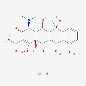 (4S,5S,6S,12aS)-4-(dimethylamino)-3,5,6,10,12,12a-hexahydroxy-6-methyl-1,11-dioxo-1,4,4a,5,5a,6,11,12a-octahydrotetracene-2-carboxamide hydrochloride